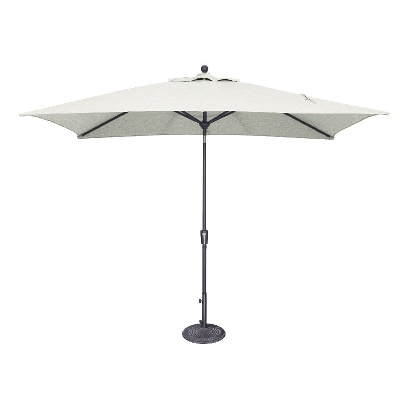 SimplyShade Catalina 6.6' x 10' Rectangle Push Button Tilt Patio Umbrella in Natural