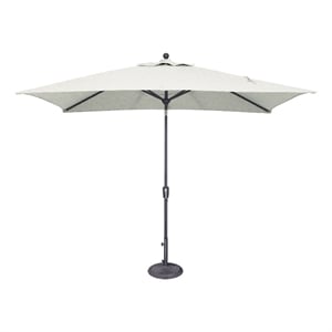 Catalina 6.6' x 10' Rectangle Push Button Tilt Patio Umbrella in Natural