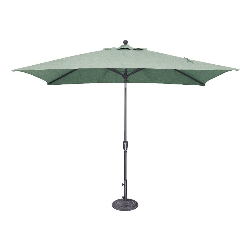SimplyShade Catalina 6.6' x 10' Rectangle Push Button Tilt Patio Umbrella in Spa