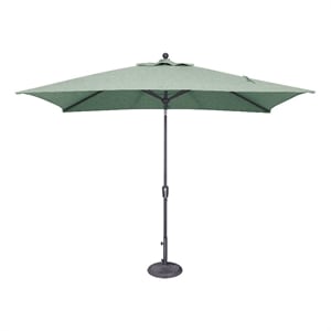 Catalina 6.6' x 10' Rectangle Push Button Tilt Patio Umbrella in Spa