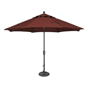 Simply Shade Catalina 11' Octagon Push Button Tilt Umbrella in Henna