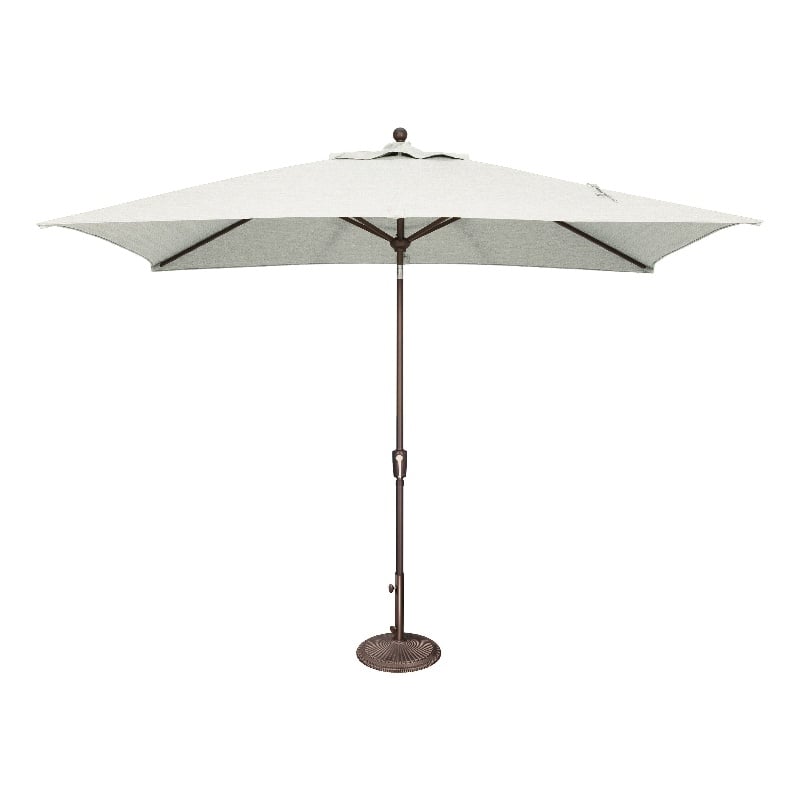 SimplyShade Catalina 6.6' x 10' Rectangle Push Button Tilt Patio Umbrella in Natural