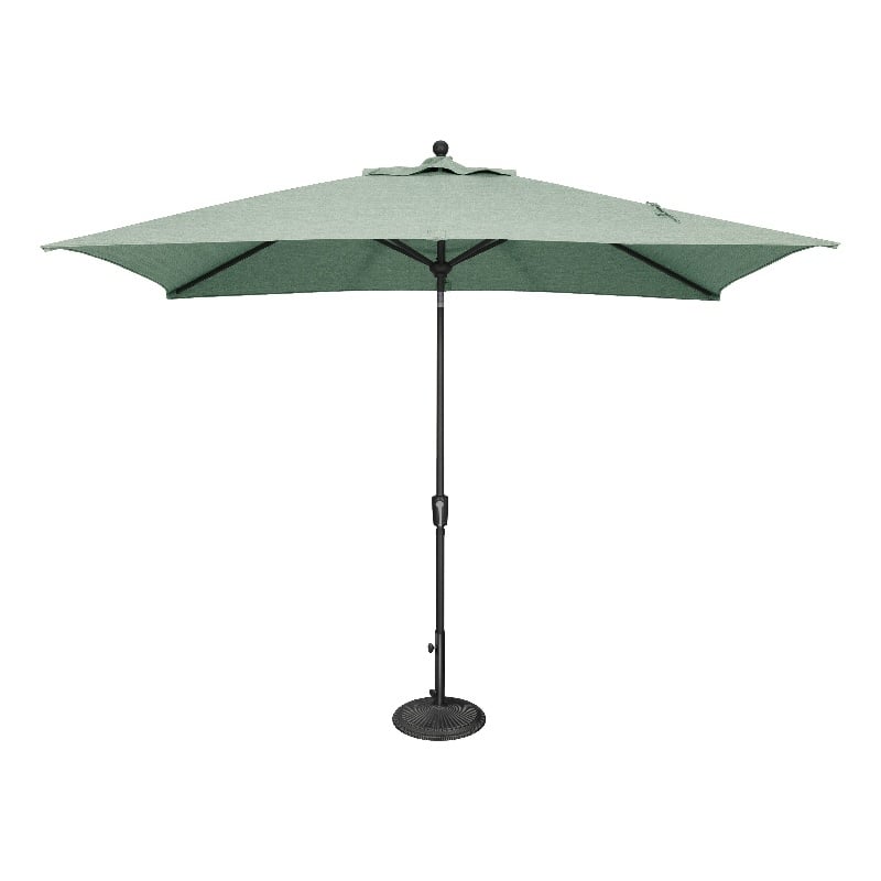 SimplyShade Catalina 6.6' x 10' Rectangle Push Button Tilt Patio Umbrella in Spa