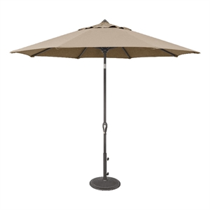 SimplyShade Aruba 9' Octagonal Auto Tilt Patio Umbrella in Beige