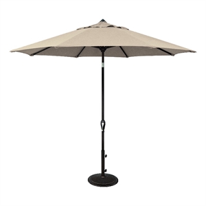 SimplyShade Aruba 9' Octagonal Auto Tilt Patio Umbrella in Beige