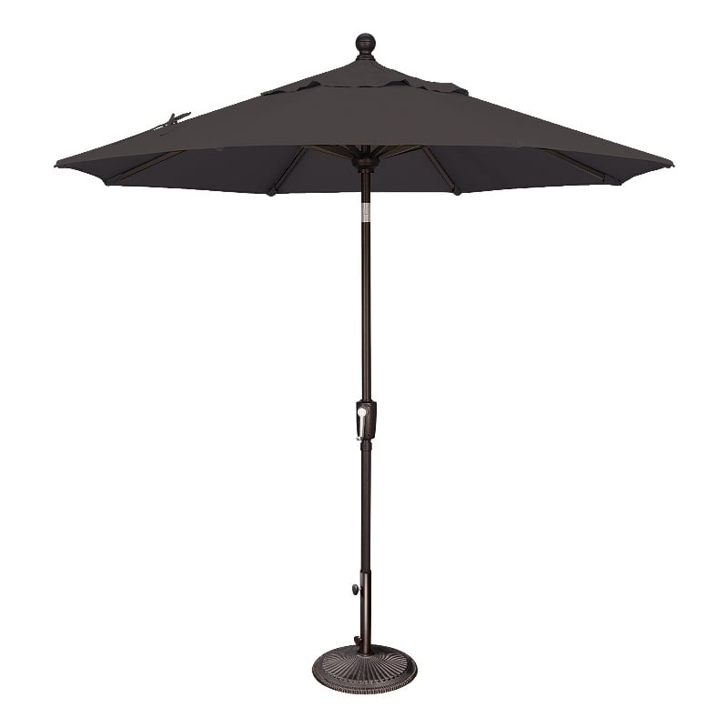 Simply Shade Catalina 7.5' Octagon Push Button Tilt Umbrella in Black