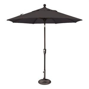 Simply Shade Catalina 7.5' Octagon Push Button Tilt Umbrella in Black