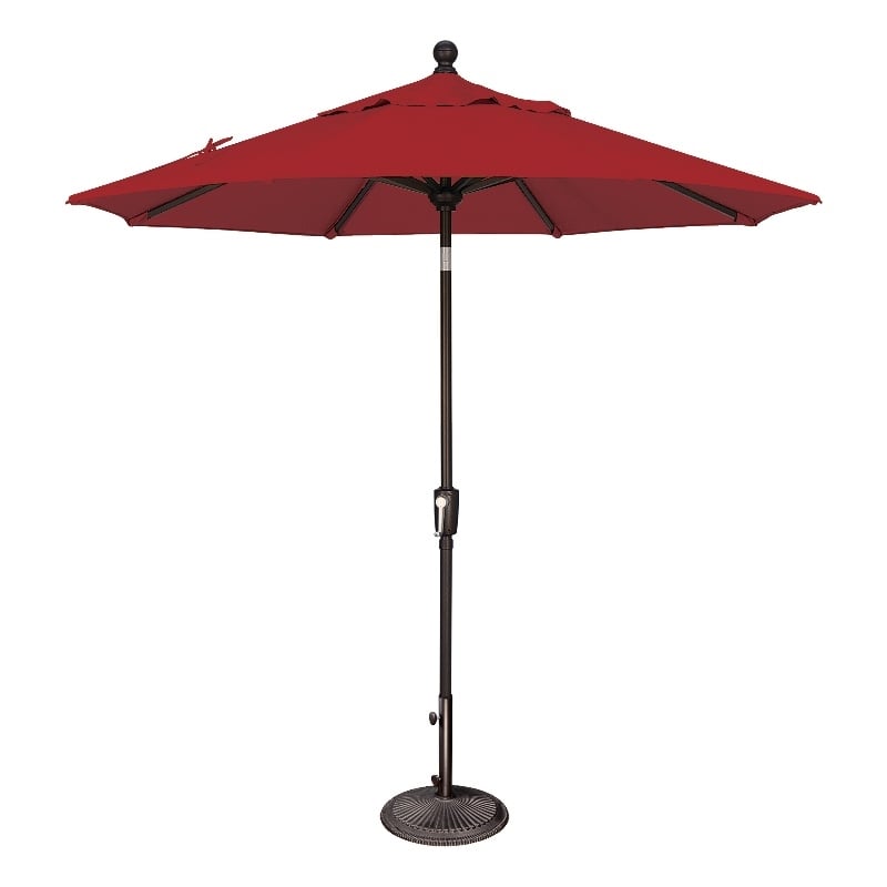 Simply Shade Catalina 7.5' Octagon Push Button Tilt Umbrella in Really Red