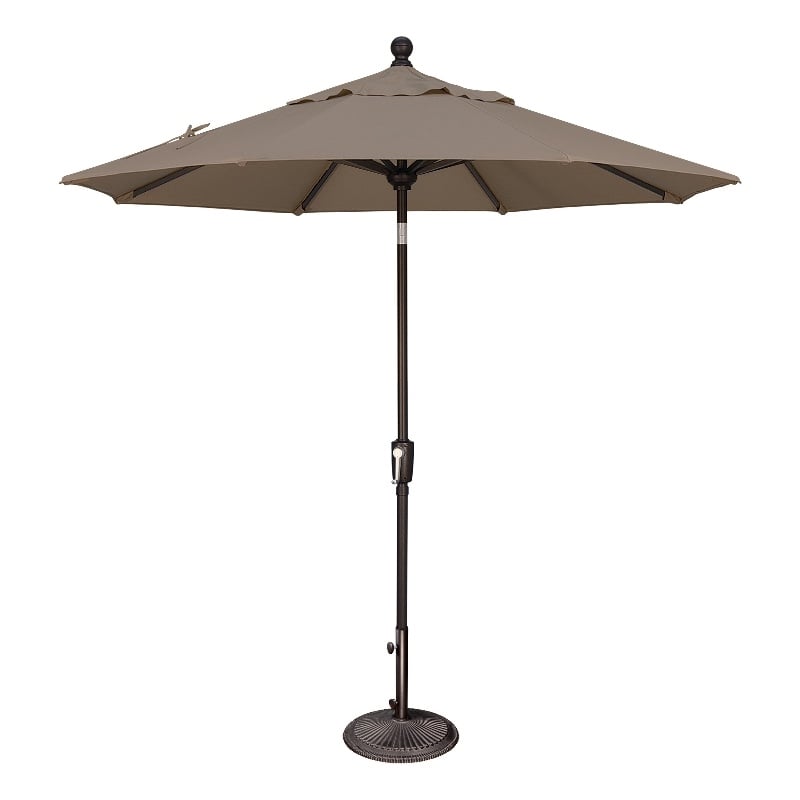 Simply Shade Catalina 7.5' Octagon Push Button Tilt Umbrella in Taupe