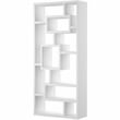 Furniture of America Hazo Modern Wood Open-Back Bookcase in White