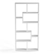 Furniture of America Adeo Contemporary Wood 10-Shelf Bookcase in White