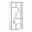 Furniture of America Adeo Contemporary Wood 10-Shelf Bookcase in White