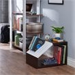 Furniture of America Urich Slatted Wood 1-Shelf End Table in Walnut and White