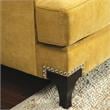 Furniture of America Charlette Traditional Fabric Accent Chair in Gold