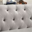Furniture of America Yantzy Transitional Fabric Tufted Sectional in Warm Gray