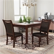 Furniture of America Arriane Faux Leather Dining Chair in Espresso (Set of 2)