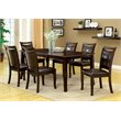 Furniture of America Arriane Wood 7-Piece Dining Set in Dark Cherry and Espresso