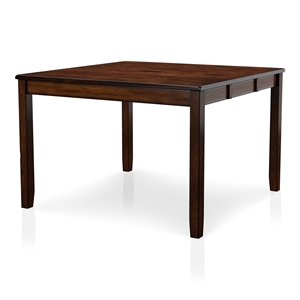 furniture of america arlen wood extendable counter height table in dark cherry