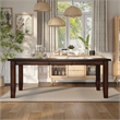 Furniture of America Arlen Wood Extendable Dining Table in Dark Cherry