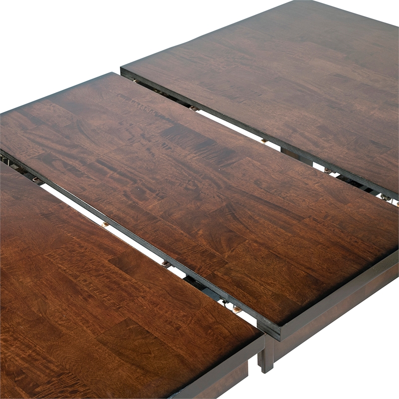 Furniture of America Arlen Wood Extendable Dining Table in Dark Cherry