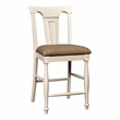 Furniture of America Hendrix Wood Counter Height Chair in White (Set of 2)