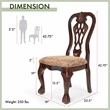 Furniture of America Wilson Wood Padded Dining Chair in Brown Cherry (Set of 2)