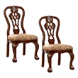 Furniture of America Wilson Wood Padded Dining Chair in Brown Cherry (Set of 2)