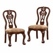 Furniture of America Wilson Wood Padded Dining Chair in Brown Cherry (Set of 2)