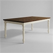 Furniture of America Gossling Farmhouse Wood Extendable Dining Table in White