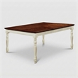 Furniture of America Gossling Farmhouse Wood Extendable Dining Table in White