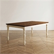 Furniture of America Gossling Farmhouse Wood Extendable Dining Table in White