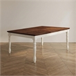 Furniture of America Gossling Farmhouse Wood Extendable Dining Table in White