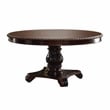 Furniture of America Ramsaran 7 Piece Round Wood Dining Set in Brown Cherry