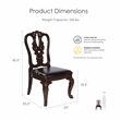 Furniture of America Ramsaran 7 Piece Round Wood Dining Set in Brown Cherry