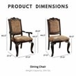 Furniture of America Ramsaran Wood 9-Piece Extendable Dining Set in Brown Cherry