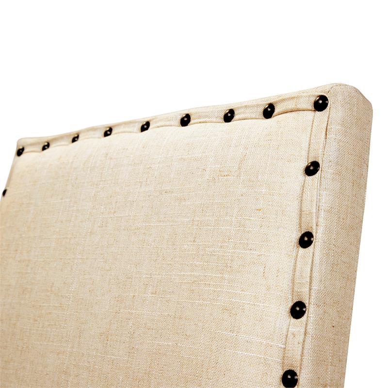 Furniture of America Sinuata Fabric Upholstery Dining Chair - Natural (Set of 2)