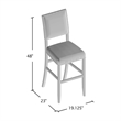 Furniture of America Sinuata Fabric Upholstery Dining Chair - Natural (Set of 2)