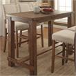 Furniture of America Sinuata Rustic Wood Rectangle Pub Table in Natural