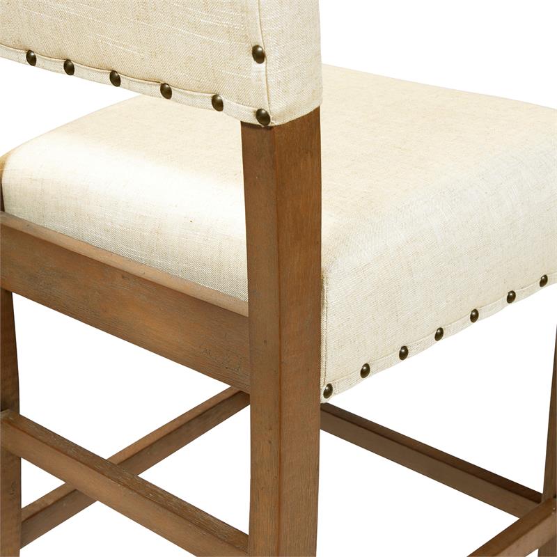 Furniture of America Sinuata Rustic Wood 5-Piece Bar Table Set in Natural Tone