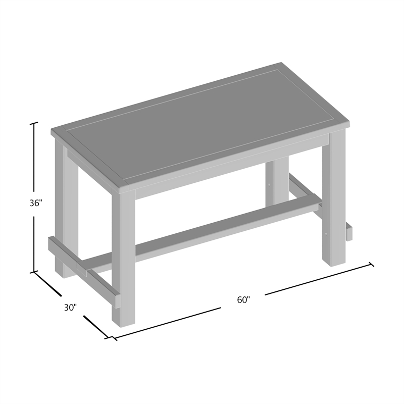 Furniture of America Sinuata Wood 60
