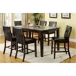 Furniture of America Egnew Faux Leather Padded Bar Stool in Black (Set of 2)