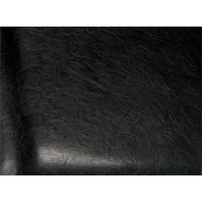 Furniture of America Egnew Faux Leather Padded Dining Chair in Black (Set of 2)