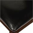 Furniture of America Egnew Faux Leather Padded Dining Chair in Black (Set of 2)