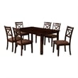 Furniture of America Dien Wood 7-Piece Dining Table Set in Espresso