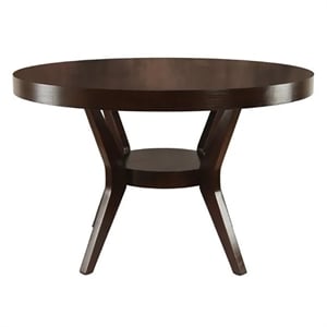 Furniture of America Urbani Contemporary Wood 1-Shelf Dining Table in Espresso
