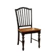 Furniture of America Sallie Transitional Wood Dining Chair in Black (Set of 2)