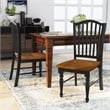 Furniture of America Sallie Transitional Wood Dining Chair in Black (Set of 2)