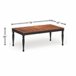 Furniture of America Sallie Transitional Wood Extendable Dining Table in Black