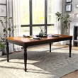 Furniture of America Sallie Transitional Wood Extendable Dining Table in Black