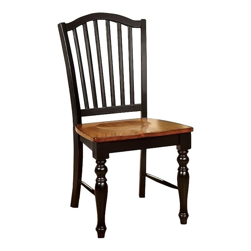 Furniture of America Sallie Wood 9 Piece Extendable Dining Set in Black